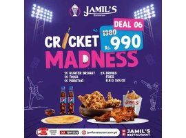 Jamil's Restaurant Cricket Deal 6 For Rs.990/-